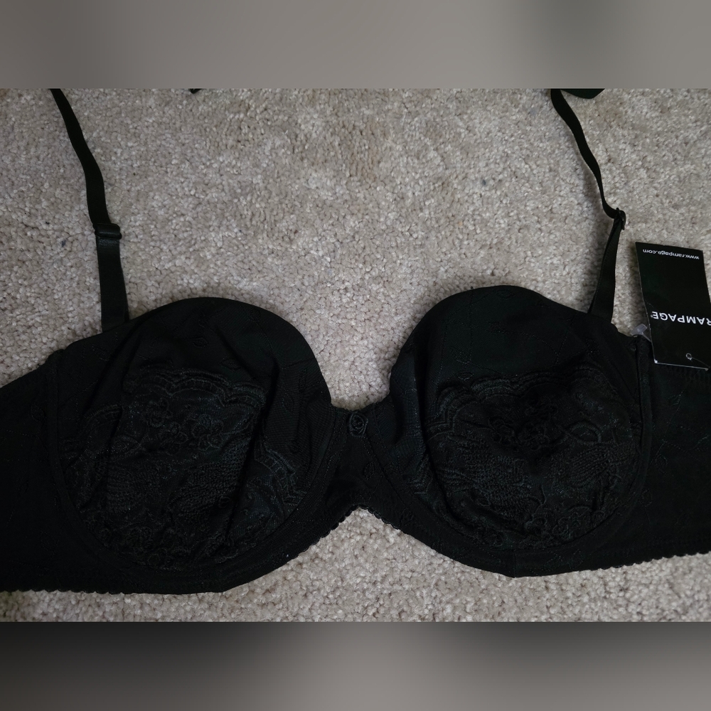 Rampage 38C Bra Black